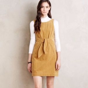 Anthropologie Holding Horses Corduroy Shift Dress